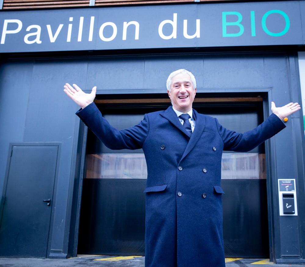 Stéphane Layani devant le nouveau Pavillon du bio - Florence Levillain pour Les Echos Stéphane Layani devant le nouveau Pavillon du bio - Florence Levillain pour Les Echos
