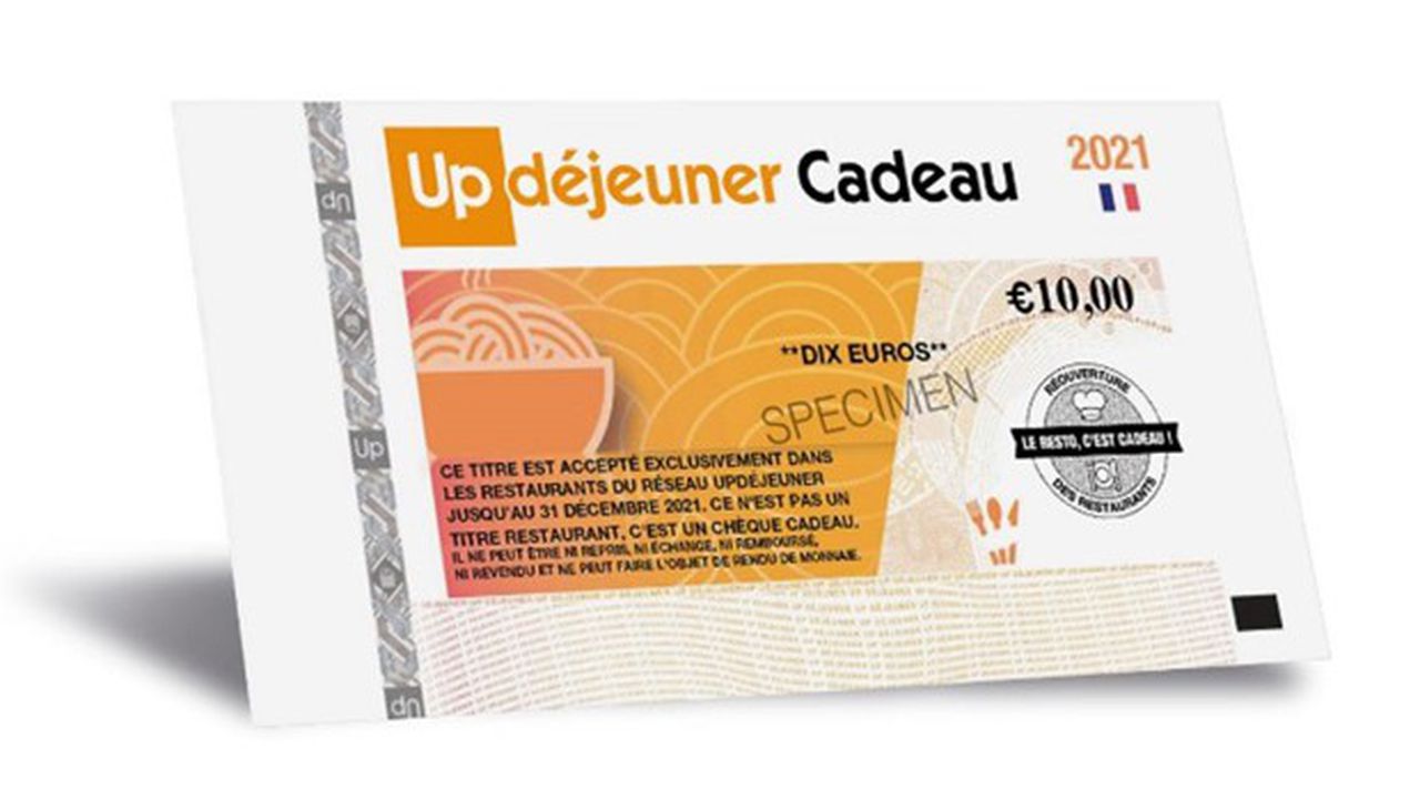 L'objectif de ce chèque cadeau à utiliser au restaurant est d'accélérer la relance du secteur.