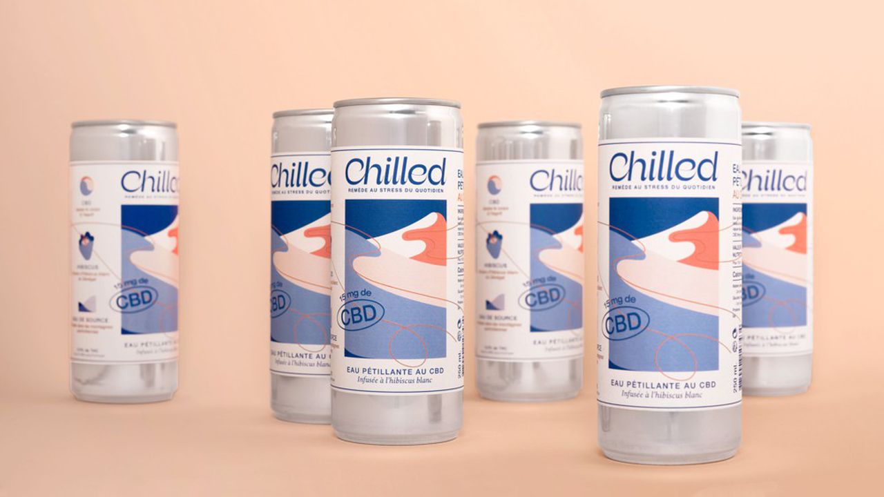 Chilled, eau pétillante au CBD, arrivera à la rentrée dans les rayons de certains magasins de Carrefour.