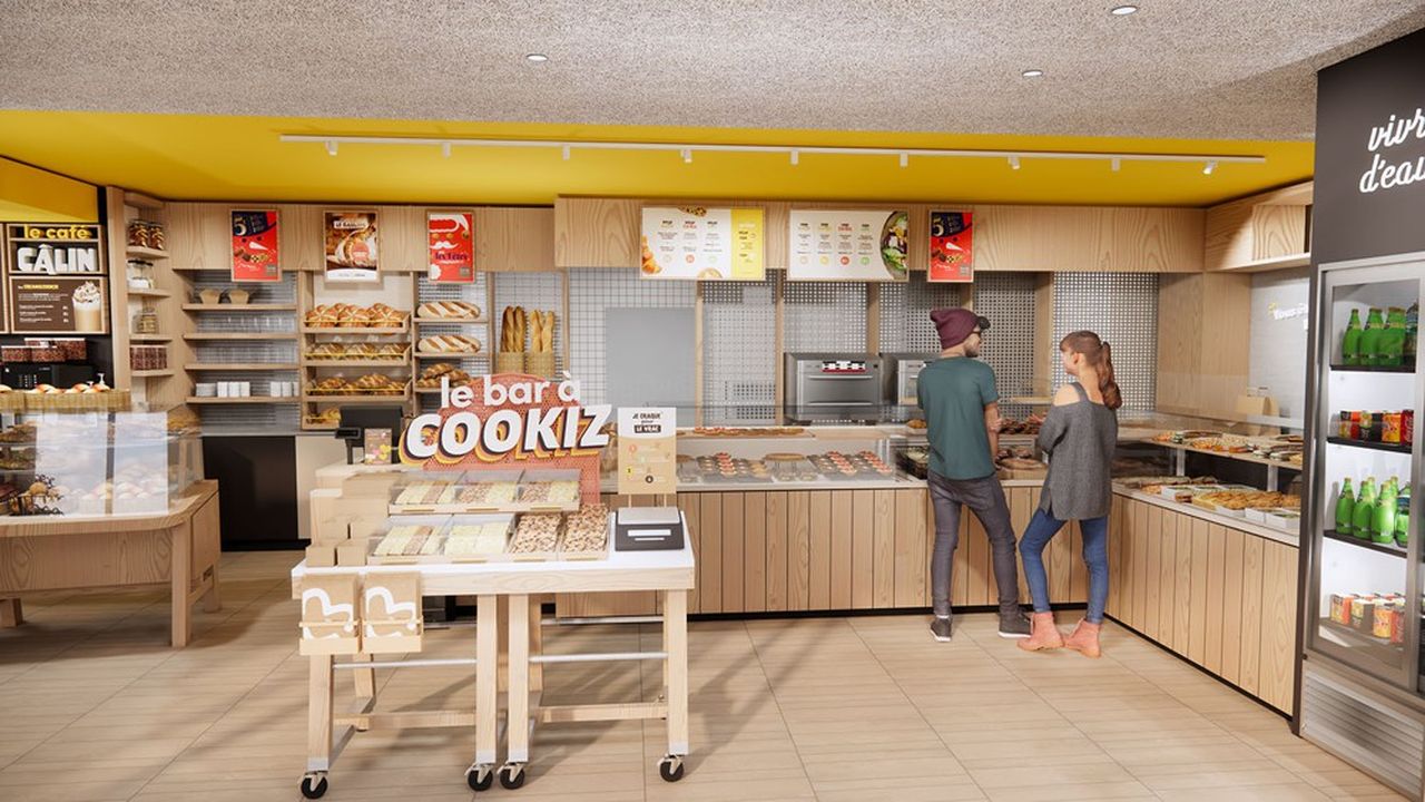 Un bar à cookies comme un espace « barista » bien marqué intègrent le nouveau concept.