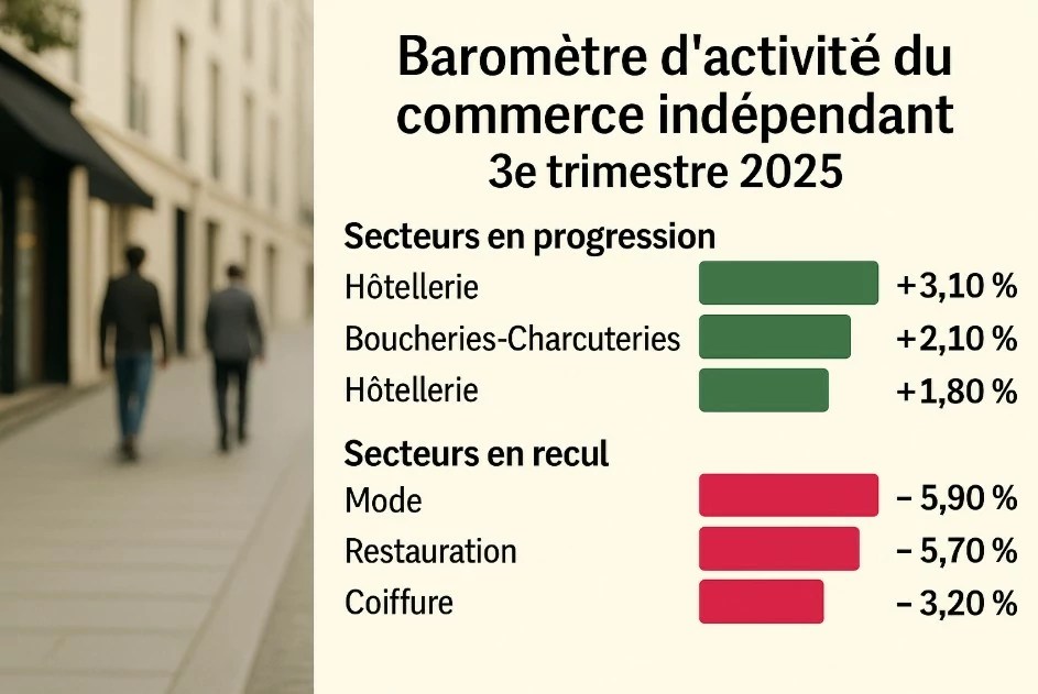 Chiffre du commerce au 3e trimestre 2025